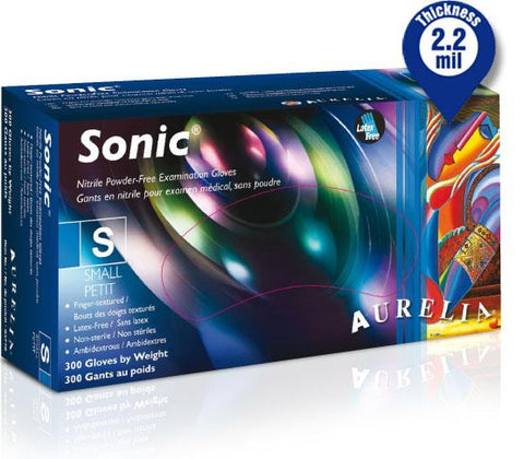 Nitrile Powder Free Sonic  - Aurelia 300/box 10boxes/Case - Buy 10 Cases Get $1500 Gift Cards or IPhone 16 Plus