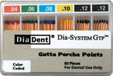 DIA-SYSTEM GTP #20 Ass't Gutta Percha (Tulsa Profile GT) 60/box 142-691 - Diadent - Gift Card - $5