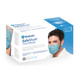 Mask Safe+Mask TailorMade Mask Blue High Barrier ASTM Level 3 50/Box (2072) Medicom