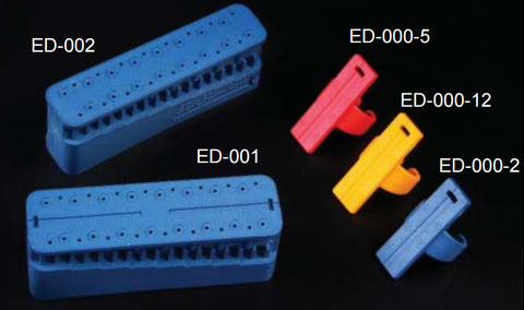 Endo Measuring Block 3 1/2" L x 1" W x 1 1/4" H 32 Depth Guide Plasdent #ED-001