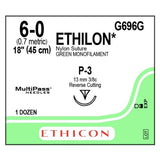 Suture Ethilon Nyl Mono Gr P3 6-0 18in 12/Bx Johnson & Johnson Medical Ethicon (G696G) - Gift Card - $5