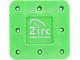 Bur Block Magnetic 8 Hole Neon Green ..Zirc Dental Products (50Z400P)