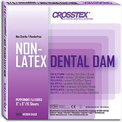 Rubber Dams 6x6 Non Latex - Crosstex..Purple Peppermint 15/pk (19500) , Gift Card $5