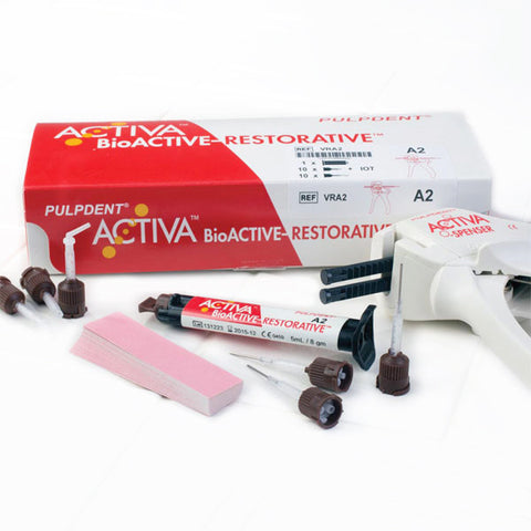 Activa BioActive - Restorative A1  Starter Kit - 1 x 5ml syringe & tips -Pulpdent VRA2       GIFT CARDS     -  $10, , PULPDENT - Canadian Dental Supplies, office supplies, medical supplies, dentistry, dental office, dental implants cost, medical supply store, dental instruments, dental supplies canada, dental supply, dental supply company 