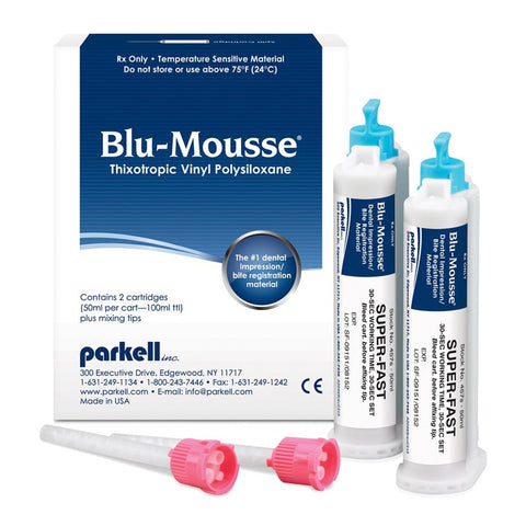 Blu-Mousse Super-Fast, 2 cartridges per package S457S - Parkell       GIFT CARDS     -  $5     4+ $7.50, , PARKELL - Canadian Dental Supplies, office supplies, medical supplies, dentistry, dental office, dental implants cost, medical supply store, dental instruments, dental supplies canada, dental supply, dental supply company 