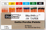DIA-ISOGT .04   #50 Gutta Percha (Tulsa Profile ISO Rotary File) 60/box 114-610 - Diadent - Gift Card - $5