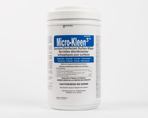 Micro-Kleen3 Wipes 7x10 100/Cn - Amrak Healthcare Canada (MKW06-100)