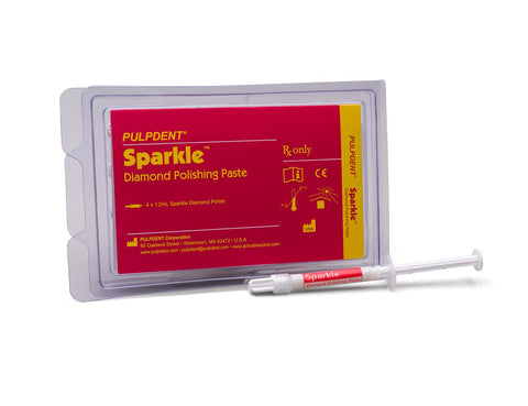 Sparkle Diamond Polishing Paste - Pulpdent(SPARK) ..4 syringes 1.2ml - Gift Card - $5