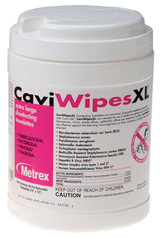 CaviWipes Towelettes X-Large Canister 66/Cn..Metrex Research Corporation (11-1150)       GIFT CARDS     -  $10/cs     3+ $15/cs, , METREX - Canadian Dental Supplies, office supplies, medical supplies, dentistry, dental office, dental implants cost, medical supply store, dental instruments, dental supplies canada, dental supply, dental supply company 