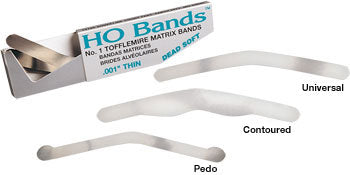 HO Bands Tofflemire Matrix Band 13 Thin 0.001 in 100/Pk Microbrush Corporation - 350310 - Gift Card - $2