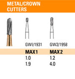 FG MAX 1 (GW1) Metal/ Crown Cutters 10/pk - Microcopy - NB10-MAX1 - Gift Card - $5