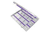 Sterilization Cassette for 7 Pliers/Cutters & 3 Instruments, Detachable - 203X280X20MM  HiTeck  HT-HMCT-7ORTH