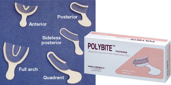 PolyBite Tray Sideless 50/Bx Dentamerica (889)