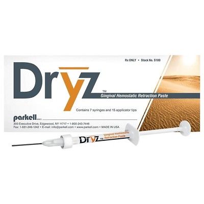 Dryz Retraction Paste Syringes 7/Pk - Parkell S180 - Gift Card - $5